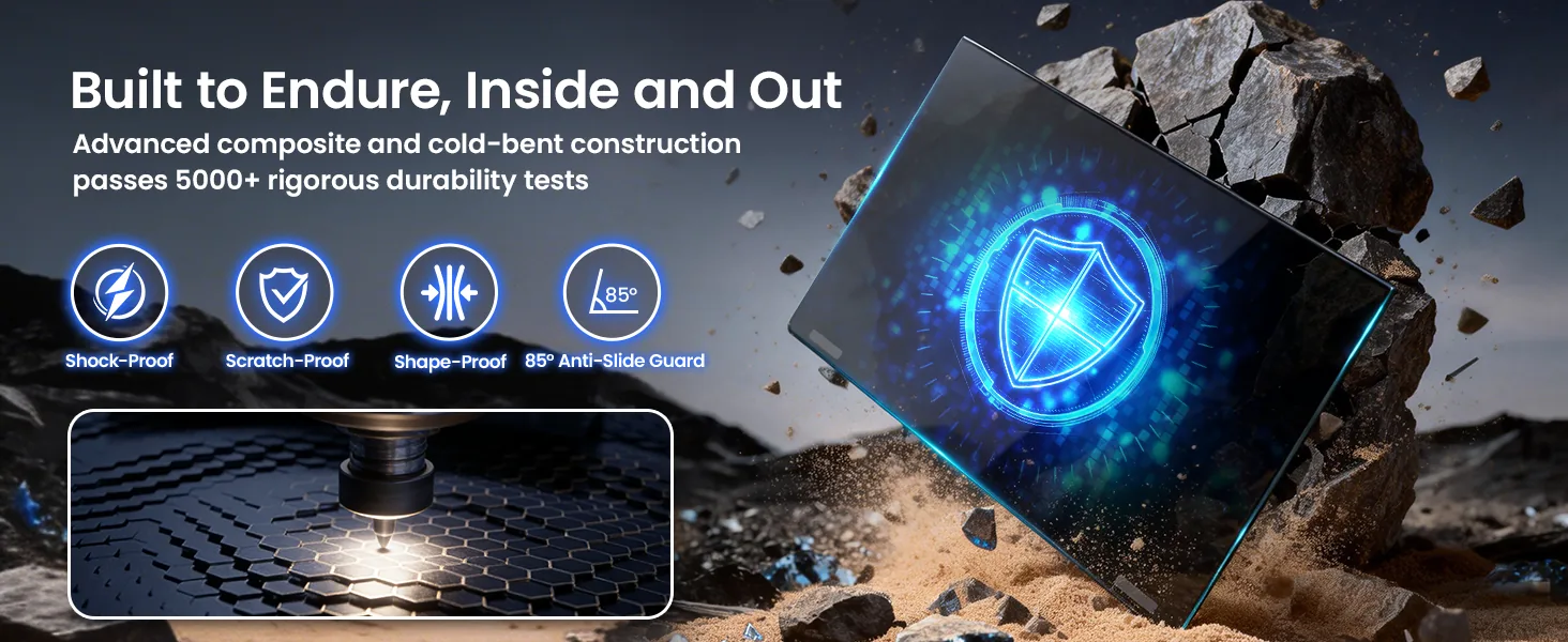 Cold-bent product description image